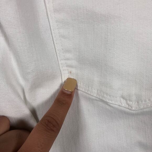 Talbots Womens Jeans White Simply Flattering Collection Jegging Crop Stretch 16 - Picture 12 of 13